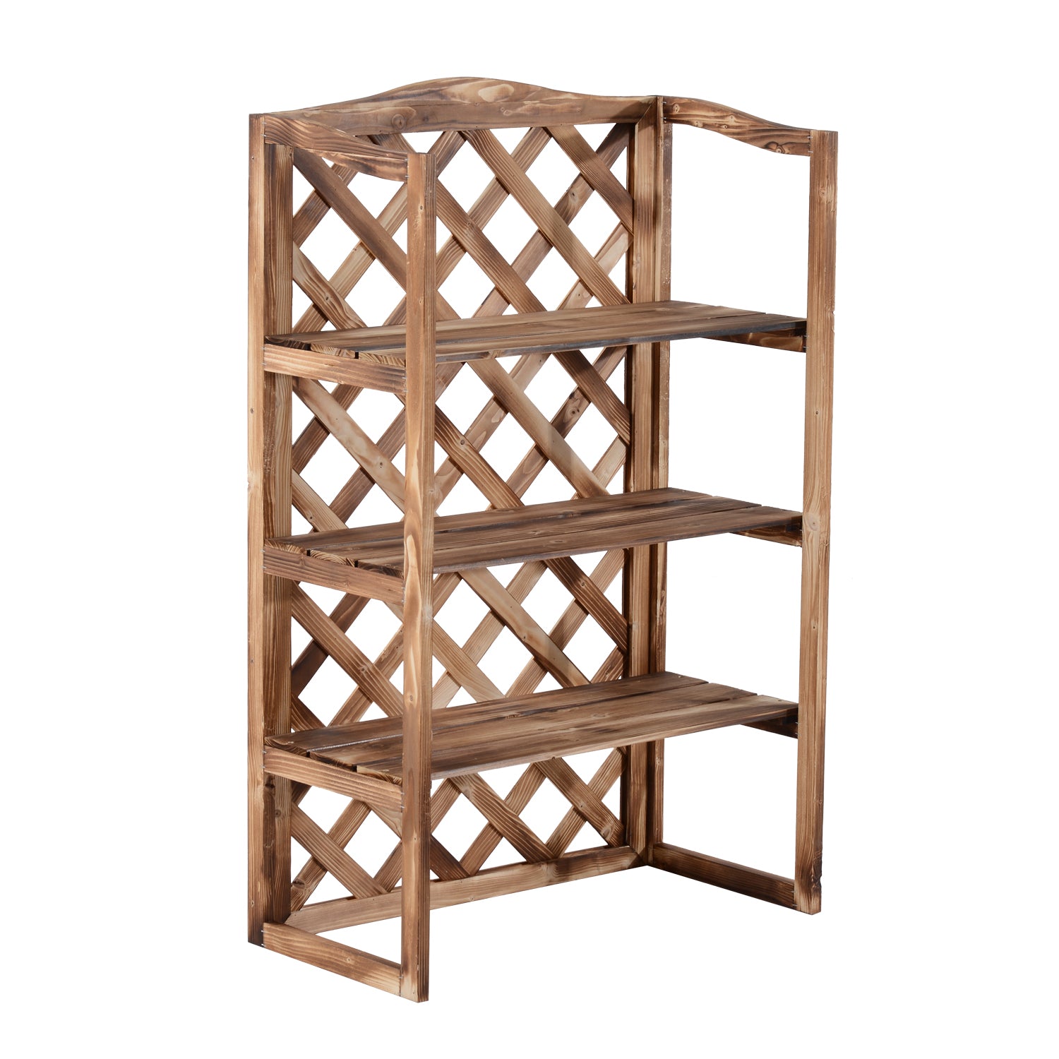 3-Tier Wooden Flower Stand Plant Holder Shelf Display Rack Pots Storage Outdoor Indoor 75 x 38 x 120cm