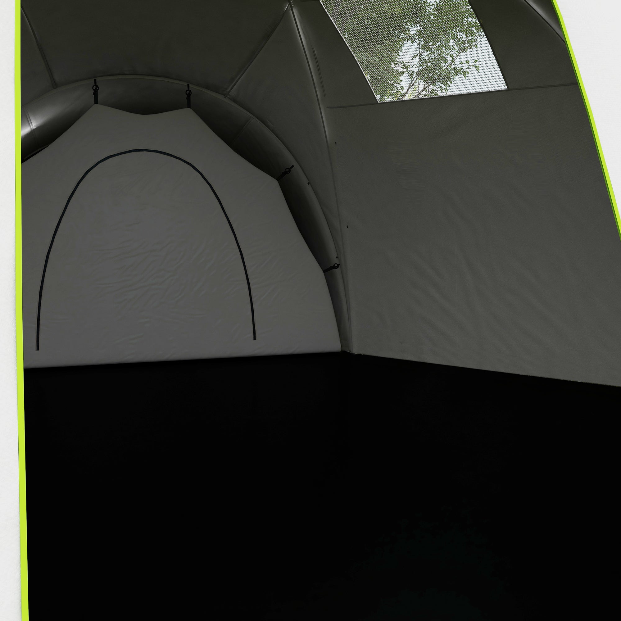 6-9 Man Camping Tent with Bedrooms and Porch - Water Resistant