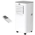 5000 BTU 4-in-1 Portable Air Conditioner with Cooling, Dehumidifying, Ventilating & Fan, Remote, LED Timer - White