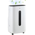 6500mL Portable Dehumidifier with Air Purifier and 24H Timer for 20-40m² - White