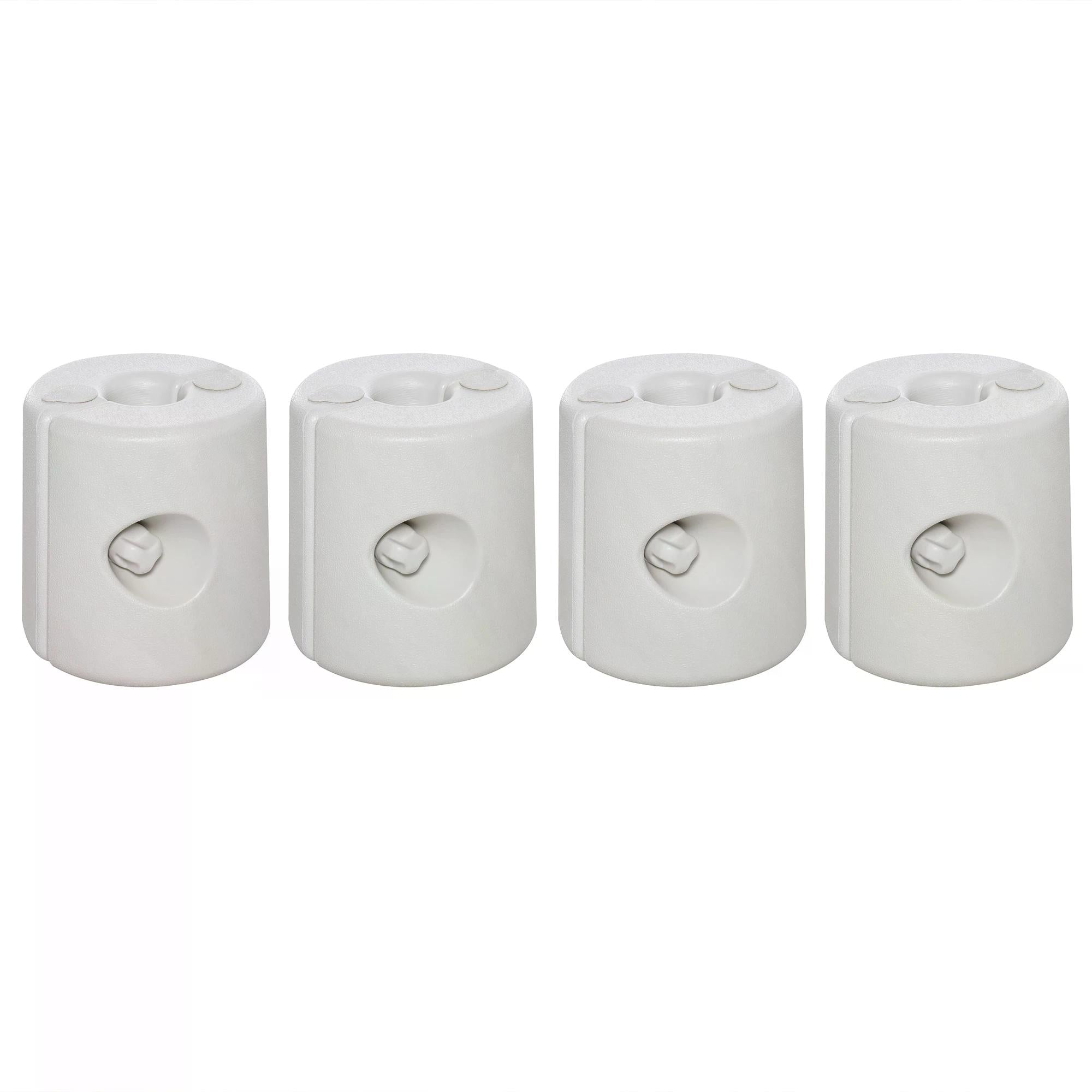 Tent Weight Base, 4pcs Plastic Anchor Weights-White