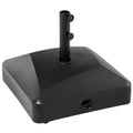 Garden Parasol Base Holder 43kg Water / 60kg Sand with Wheels & Brakes - Black