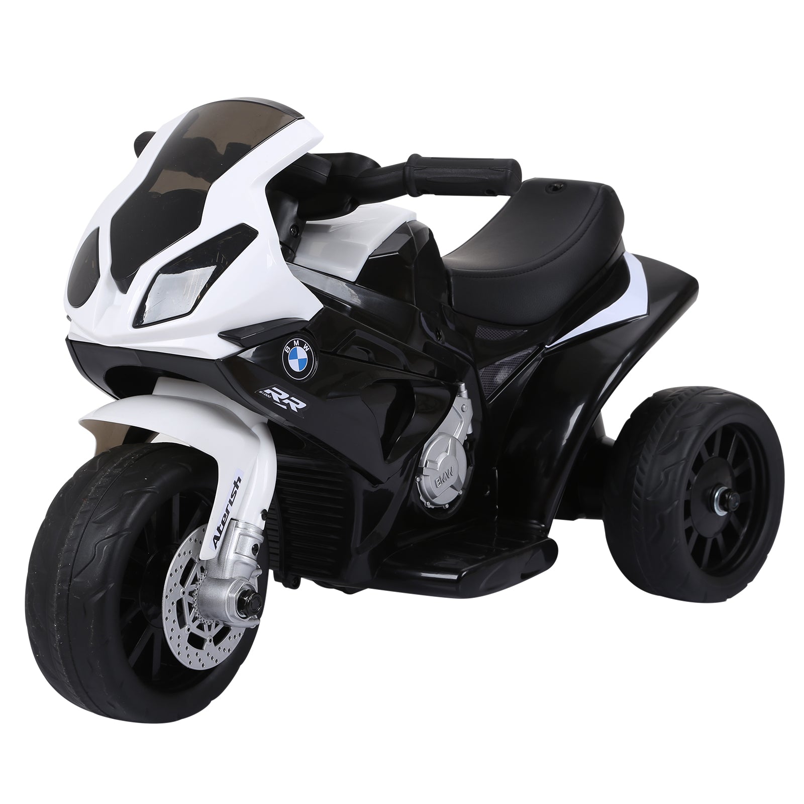 Compatible for Electric Kids Ride on Motorcycle BMW S1000RR w/ Headlights Music Battery Powered Play Bike 6V Black