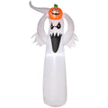 6FT 1.8m LED Halloween Inflatable Ghost & Pumpkin Decoration for Yard Outdoors - White & Orange
