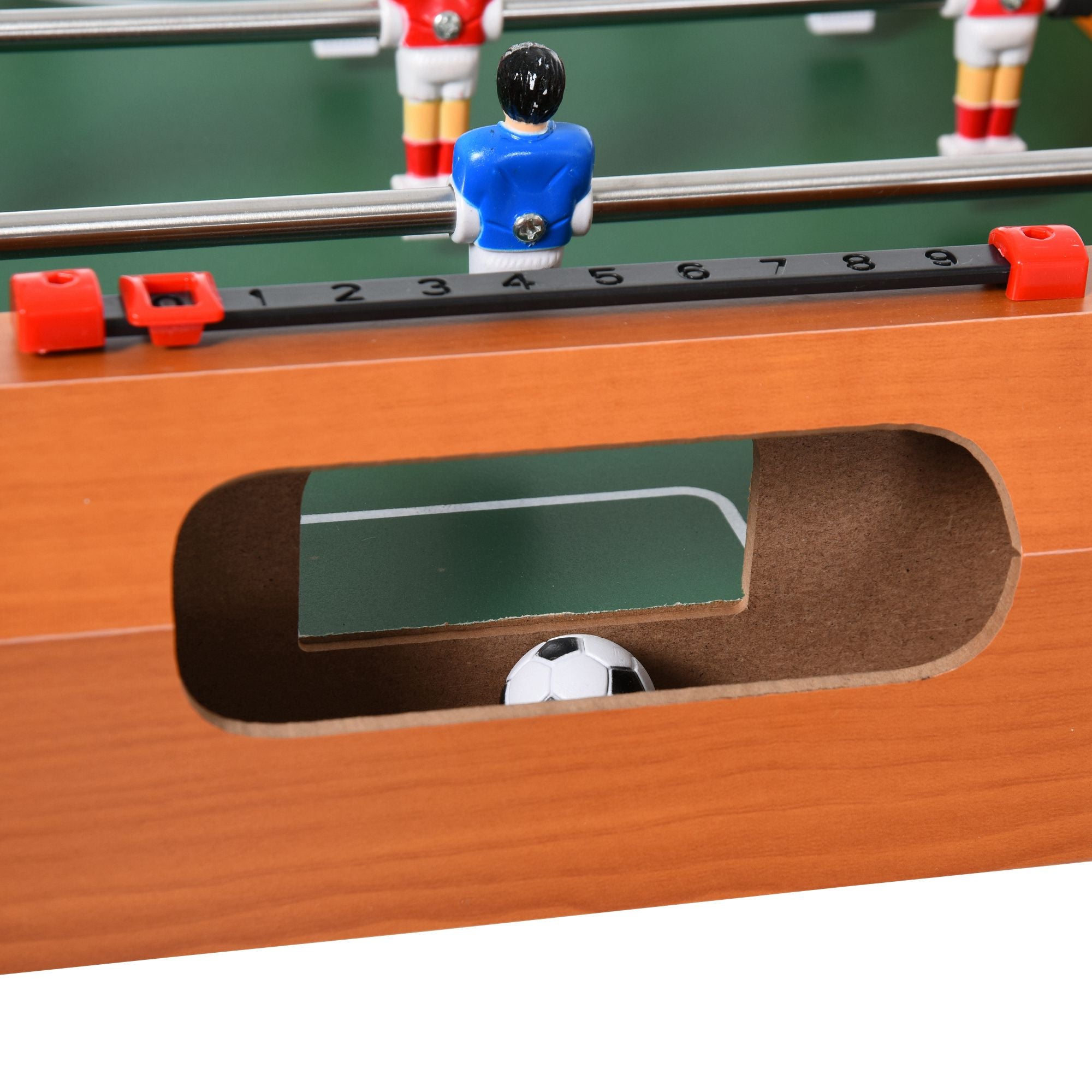 Soozier Foosball Table Heavy Duty 84.5cm for Arcades, Pub, Game Room, 8 Rods, 2 Balls