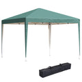 3 x 3 Meter Heavy Duty Garden Party Canopy Tent Folding Marquee for Weddings - Green