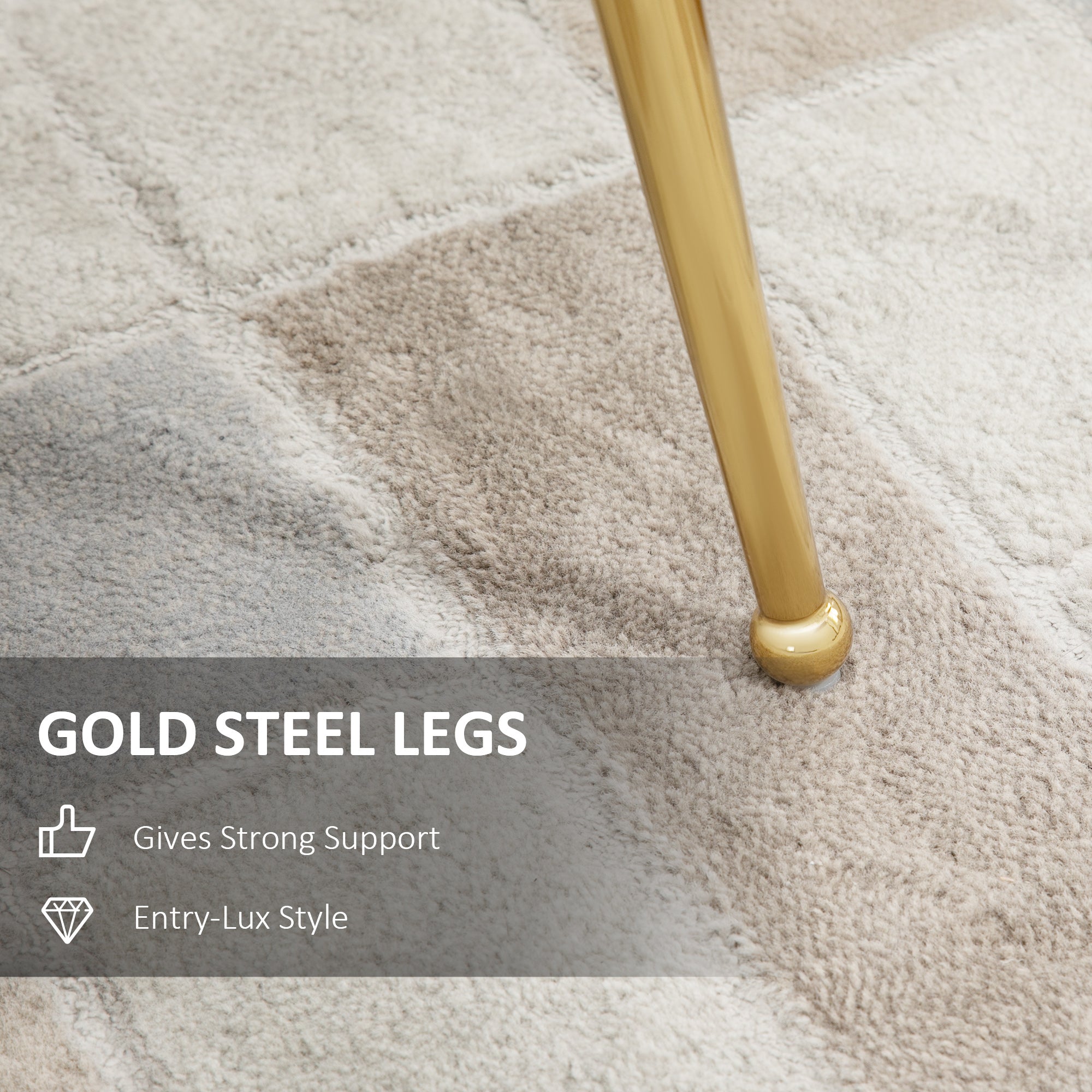 Shell Luxe Velvet Accent Chair, Modern Living Room Chair with Gold Metal Legs for Living Room, Bedroom, Home Office, Set of 2, Green