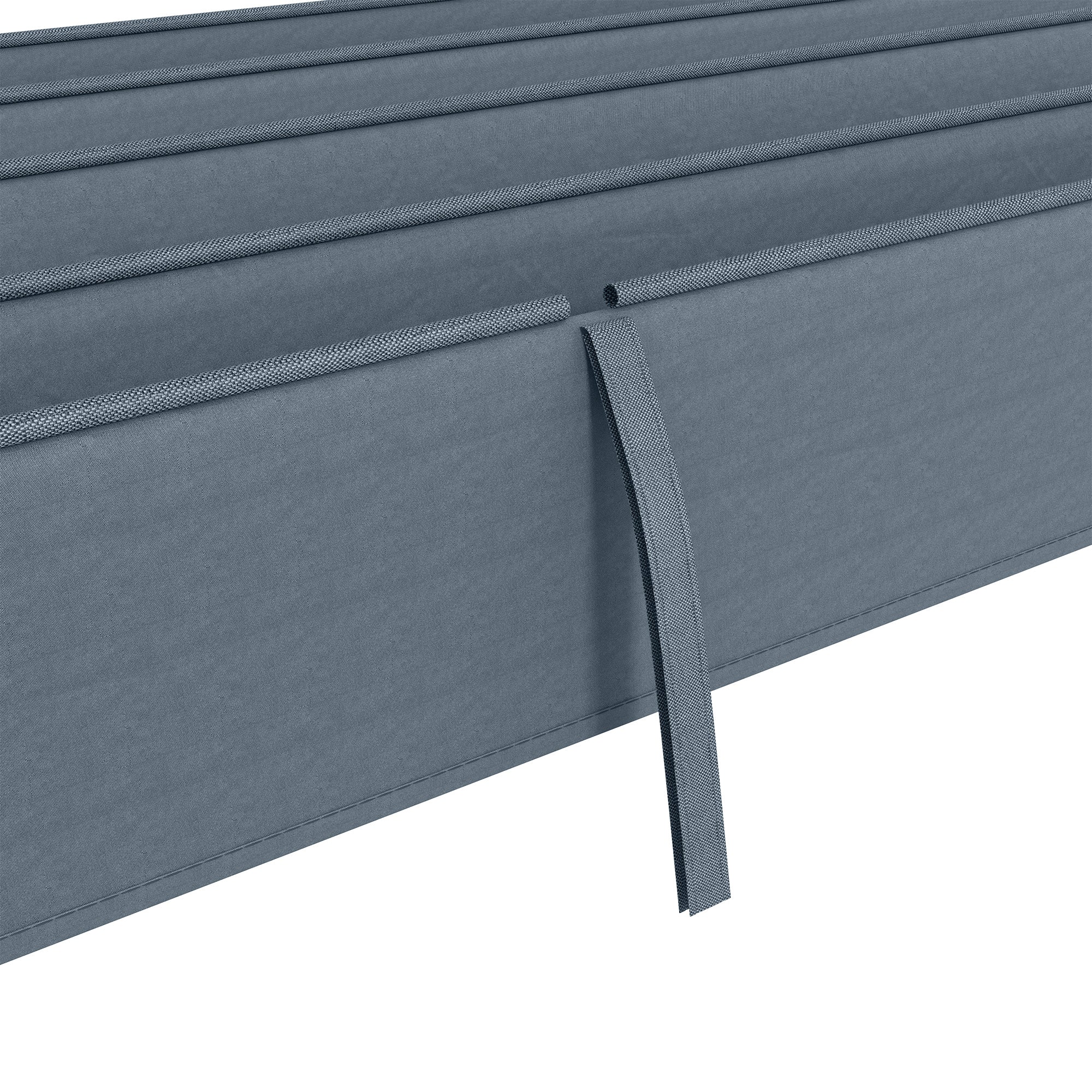 Pergola Roof, Retractable Sun Shade Cover for 3 x 2.15m Pergola, UV30+ Protected, Dark Grey