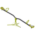 Kids 360 Degree Rotating Seesaw Playground Equipment for Indoor and Outdoor - Grey Green