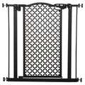 74-80 cm Pet Safety Gate Barrier with Auto Close & Double Locking for Doorways and Stairs - Black