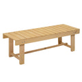2 Seater Wooden Garden Bench Loveseat Solid Fir Wood - Natural