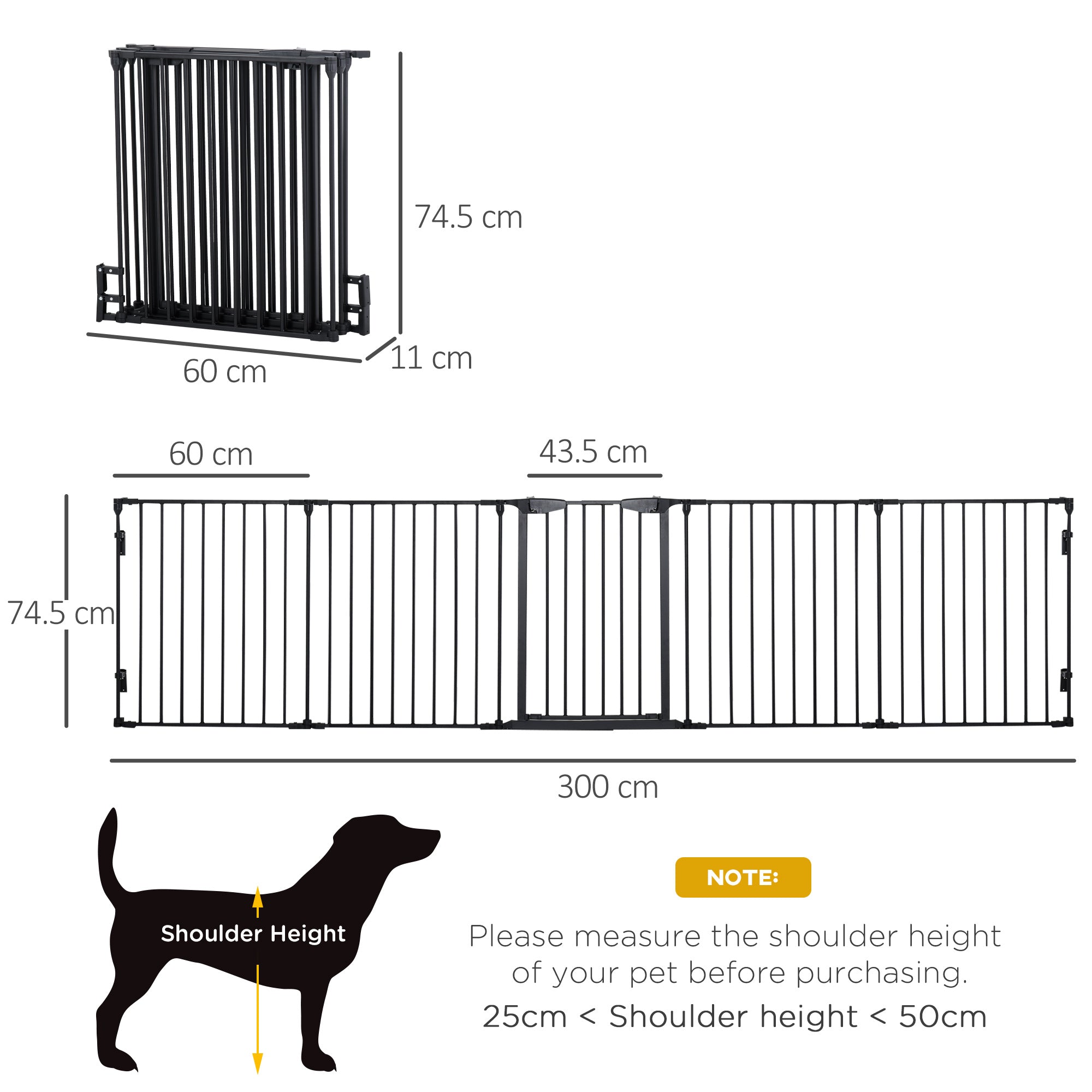 Stair Gate Dog Pens Pet PlayPen 5-Panel Freestanding Fireplace Christmas Tree Metal Fence Stair Barrier Room Divider with Walk Through Door