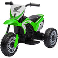 6V 3-Wheel Kids Electric Motorbike with Horn and Startup Sound for Ages 18-36 Months - Green