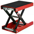 Manual Steel Motorcycle Repair Lift Platform - Red