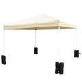 4pcs Gazebo Leg Weight Sand Bags for Marquee Tent Canopy - Black