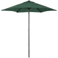 2m Patio Parasol Umbrella with 6 Ribs for Garden, Balcony, Bench - Green
