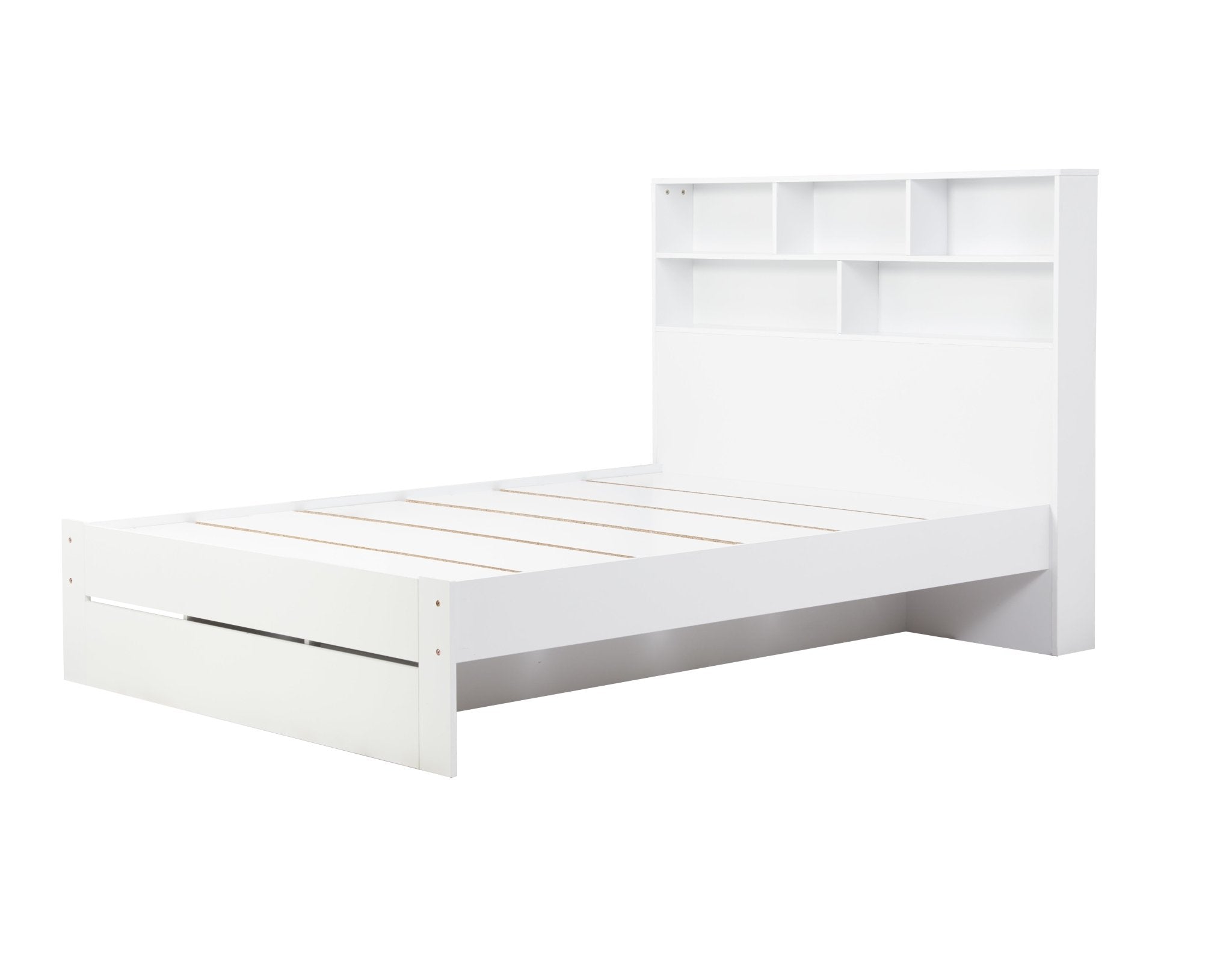 Alfie Double Storage Bed White - Bedzy UK modern and affordable home furniture England