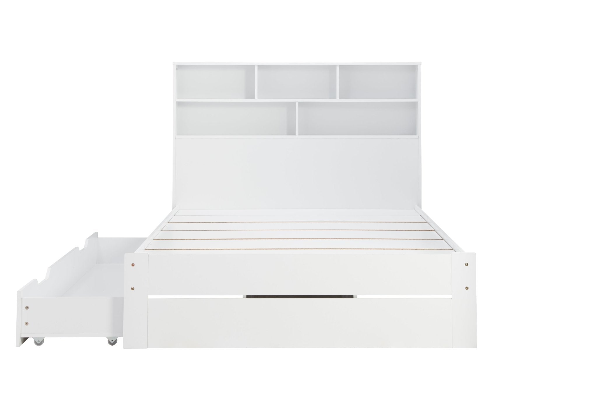 Alfie Double Storage Bed White - Bedzy UK modern and affordable home furniture England