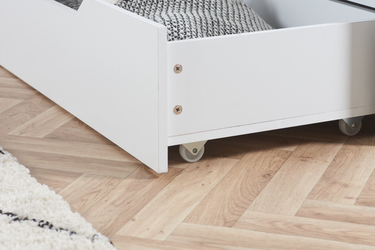 Alfie King Storage Bed White - Bedzy UK modern and affordable home furniture England