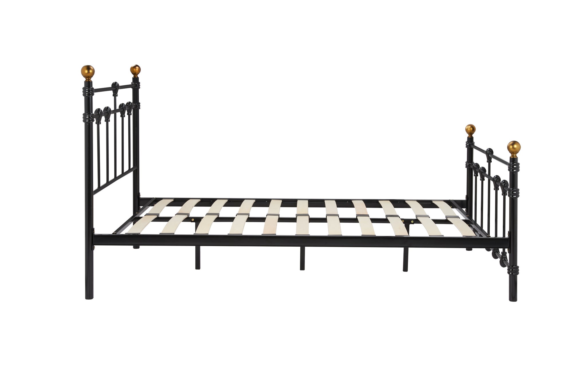 Atlas Double Bed Black - Bedzy UK modern and affordable home furniture England