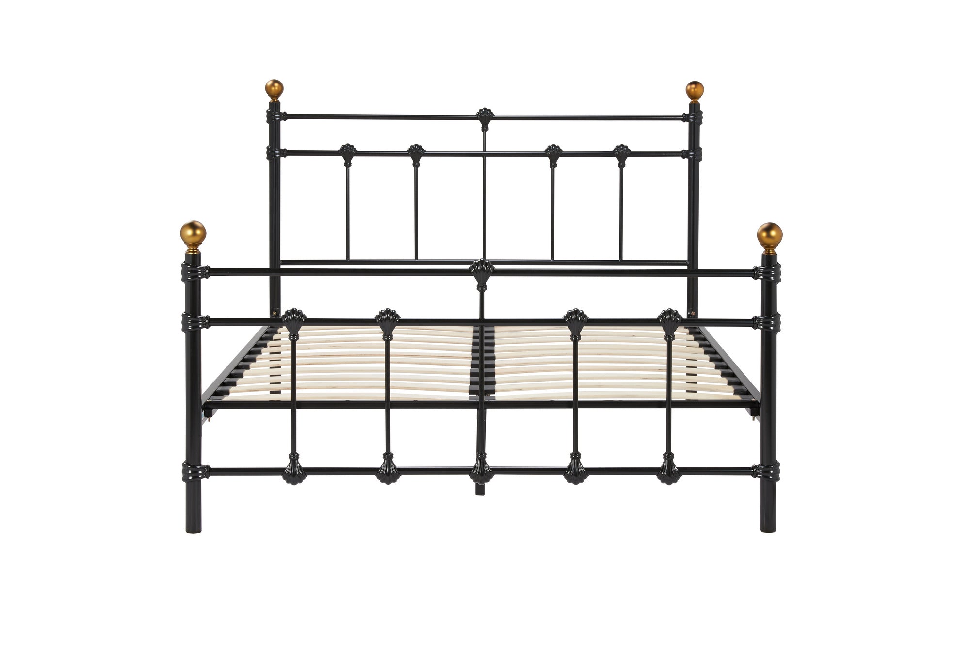 Atlas Small Double Bed Black - Bedzy UK modern and affordable home furniture England