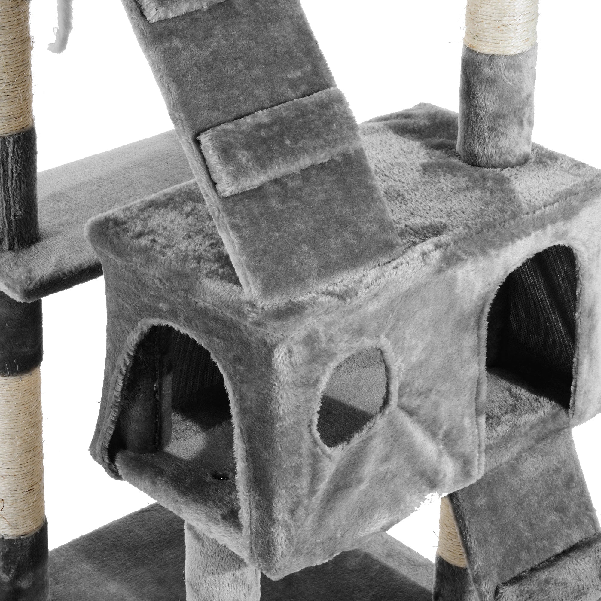 Cat Tree for Indoor Cats Kitten Kitty Scratching Scratcher Post Climbing Tower Activity Centre House Grey