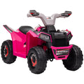 6V Toddler Quad Bike with Wear-Resistant Wheels and Forward/Backward Function for Ages 18-36 Months - Pink