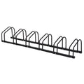 Bike Stand Parking Rack for 6 Bikes Floor & Wall Mount 179L x 33W x 27H - Black