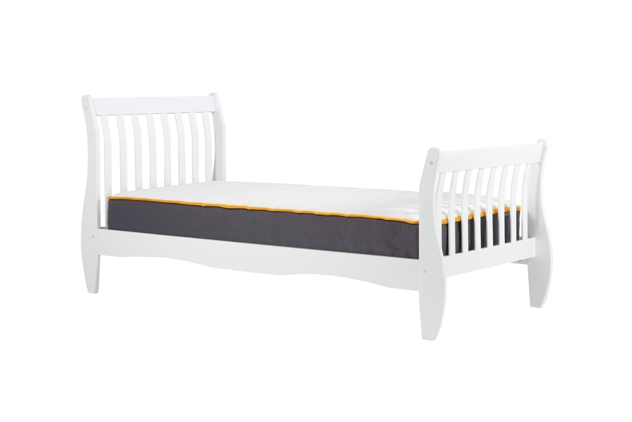 Belford Single Bed - White - Bedzy UK modern and affordable home furniture England