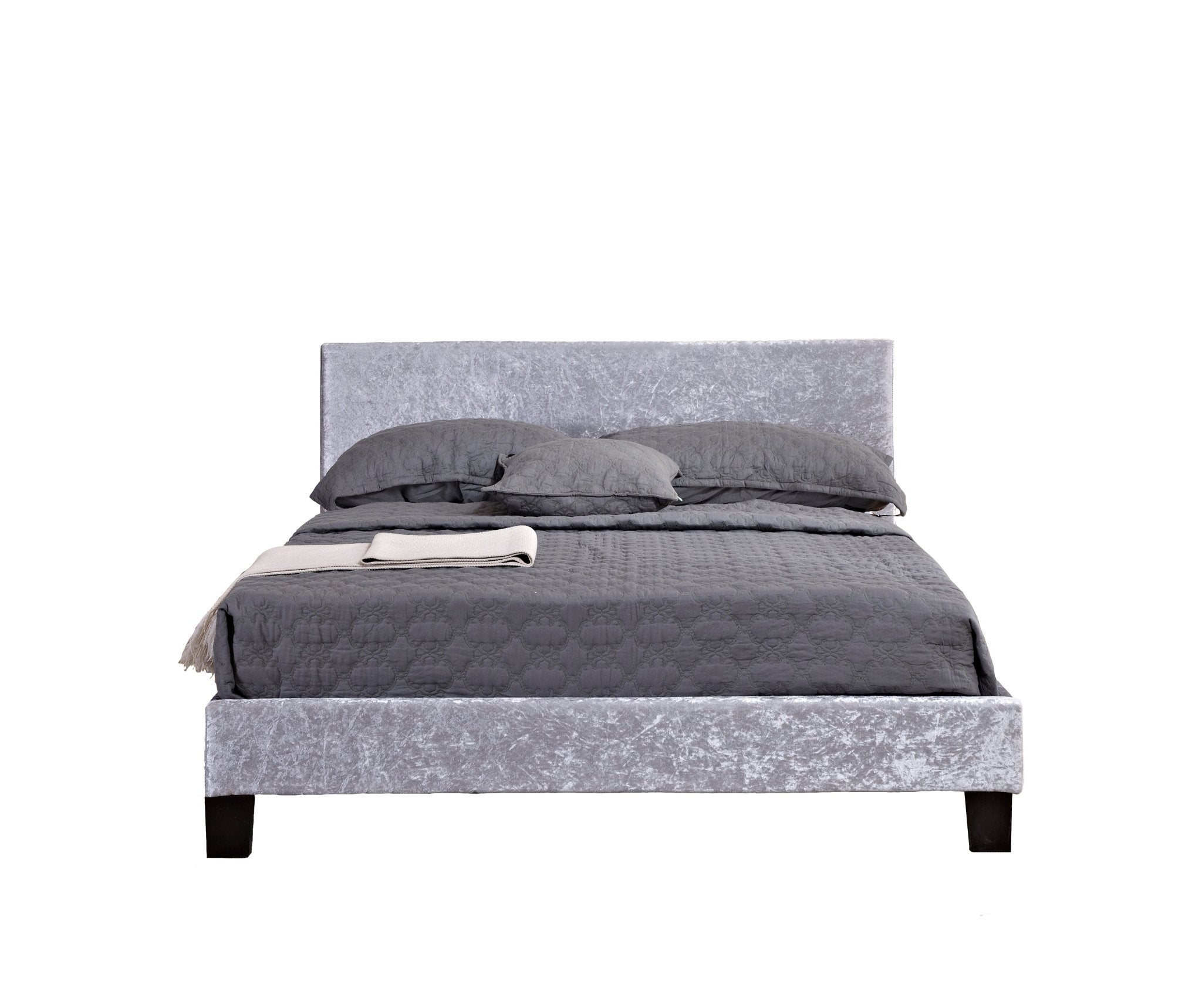 Berlin Double Bed Grey - Bedzy UK modern and affordable home furniture England