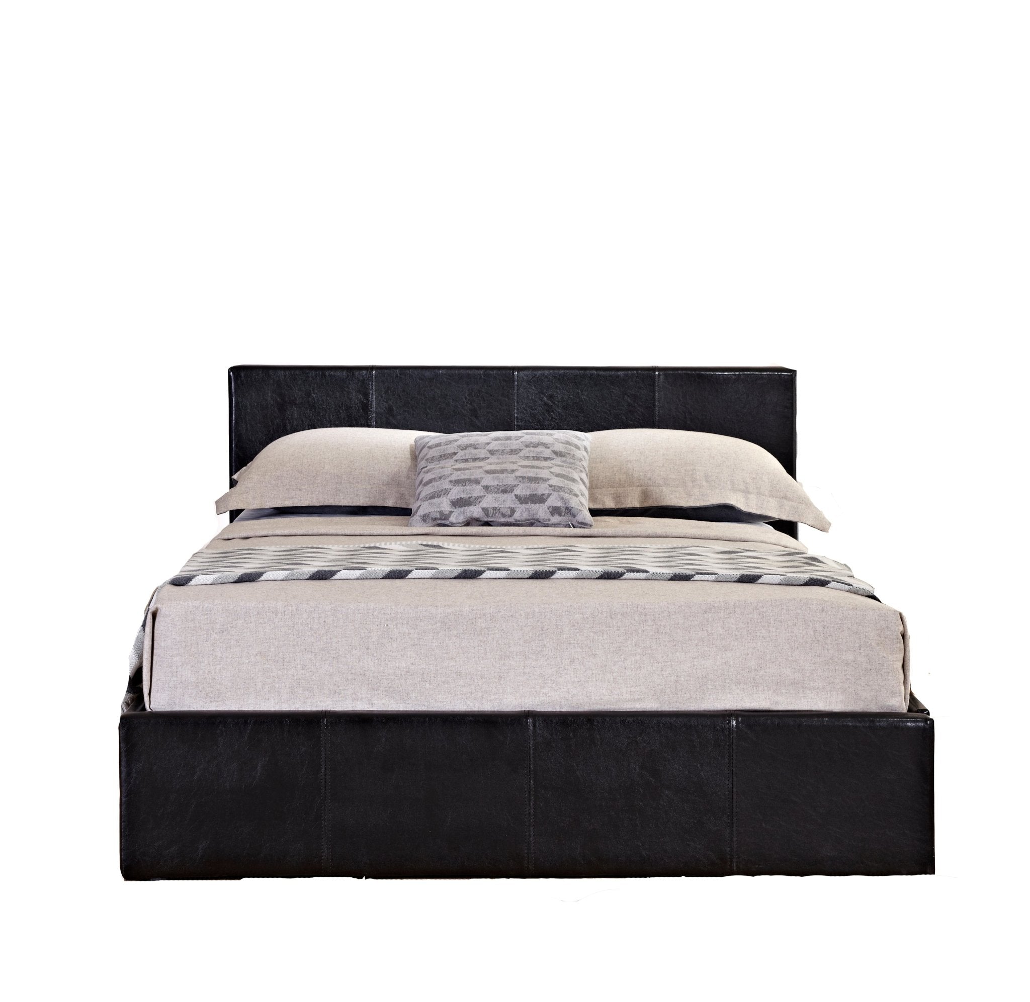 Berlin Double Ottoman Bed Brown - Bedzy UK modern and affordable home furniture England