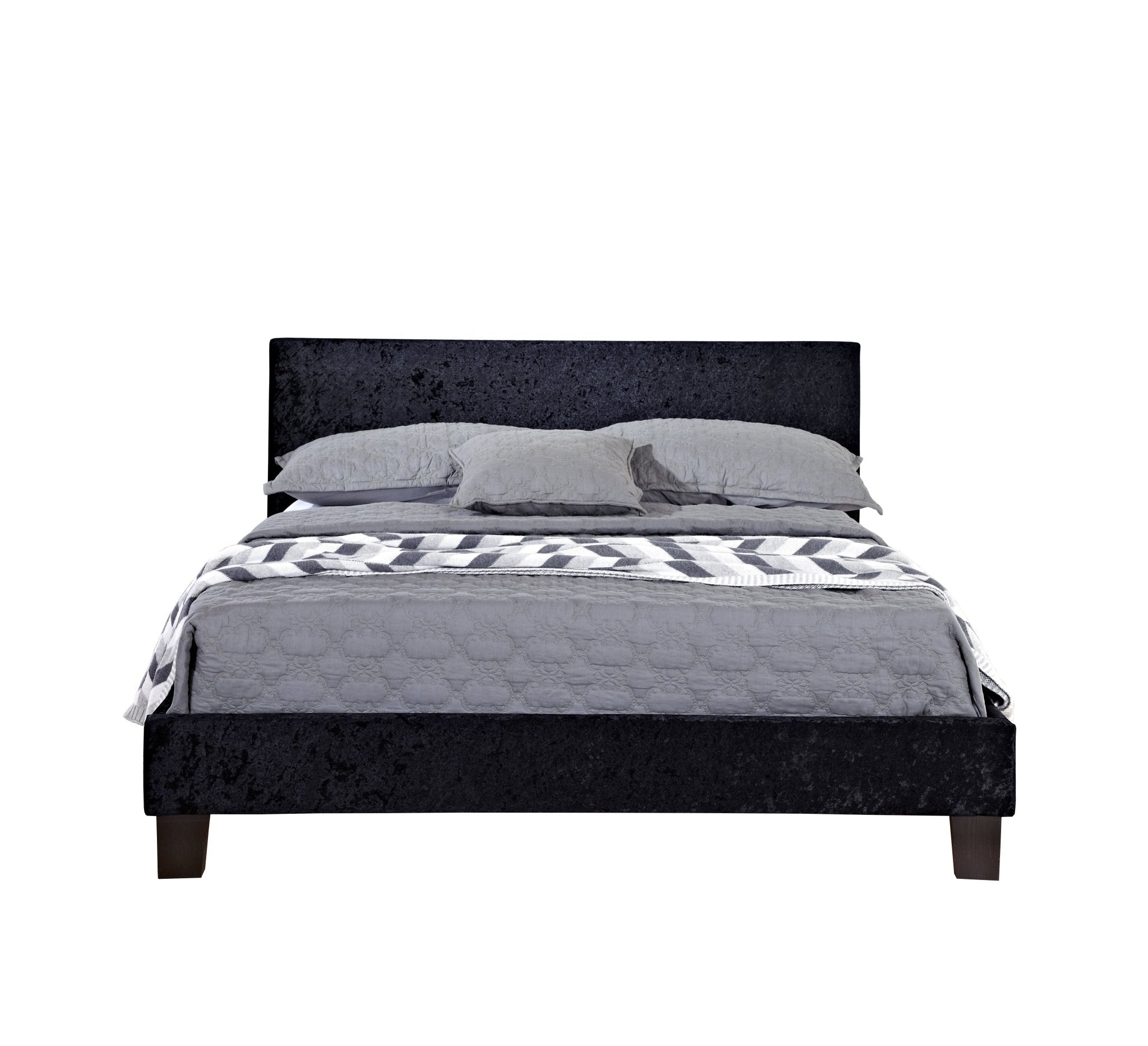 Berlin Small Double Bed Black - Bedzy UK modern and affordable home furniture England