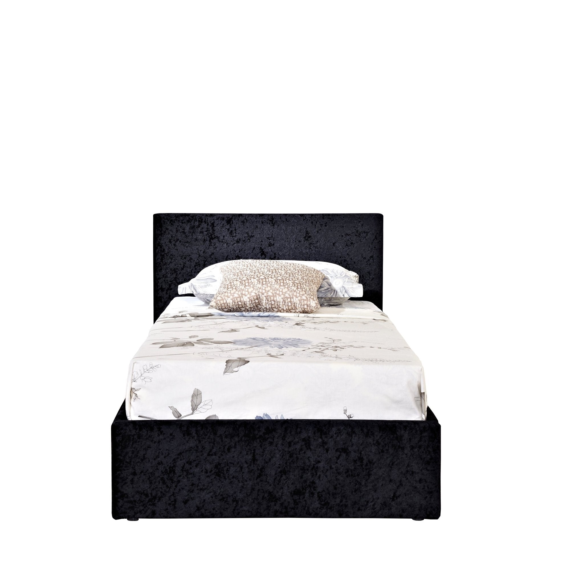 Berlin Single Ottoman Bed - Black - Bedzy UK modern and affordable home furniture England