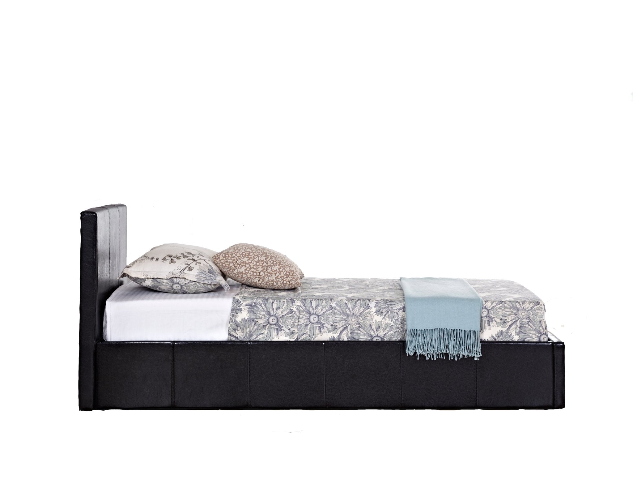 Berlin Single Ottoman Bed - Brown - Bedzy UK modern and affordable home furniture England