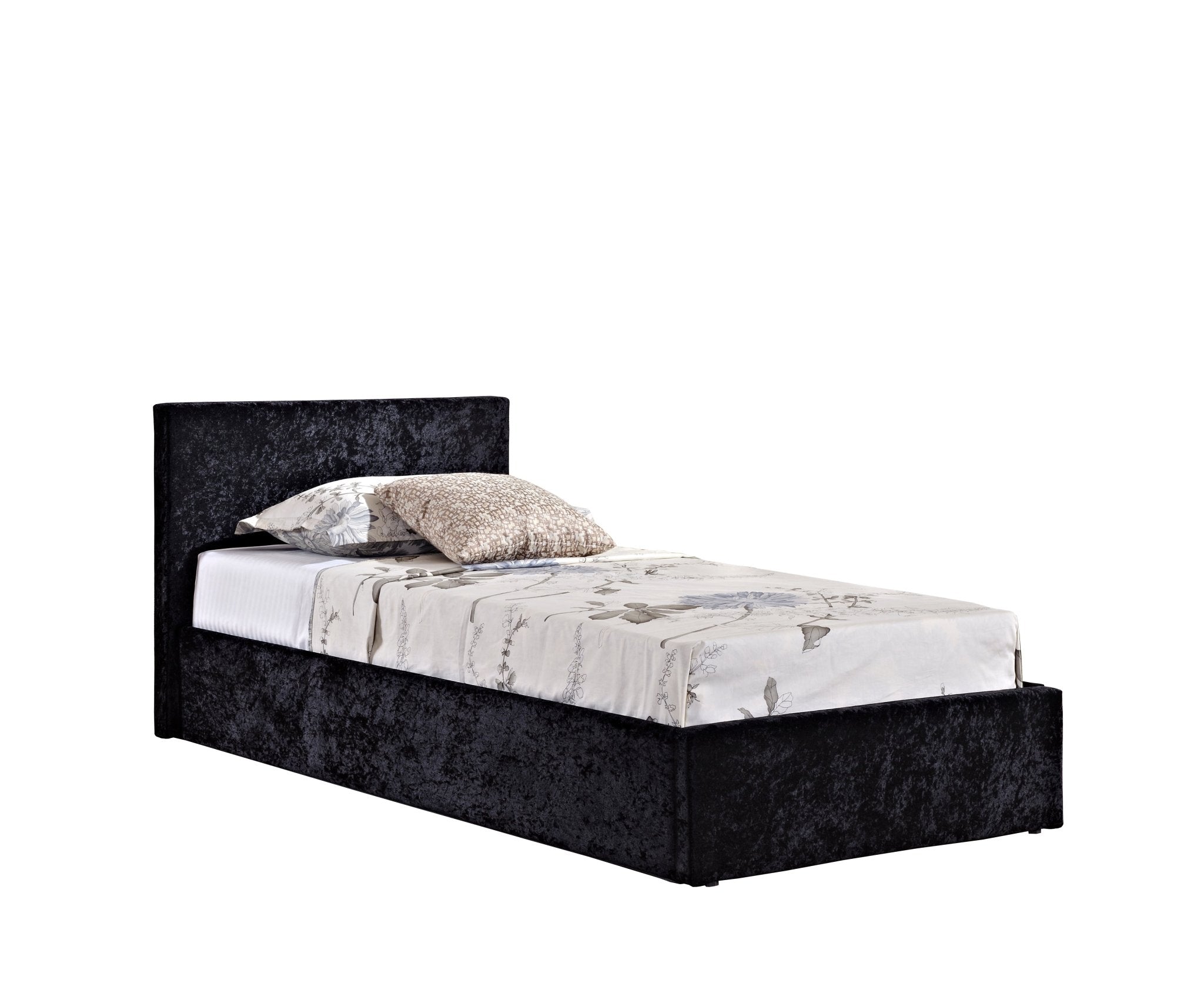 Berlin Single Ottoman Bed - Black - Bedzy UK modern and affordable home furniture England