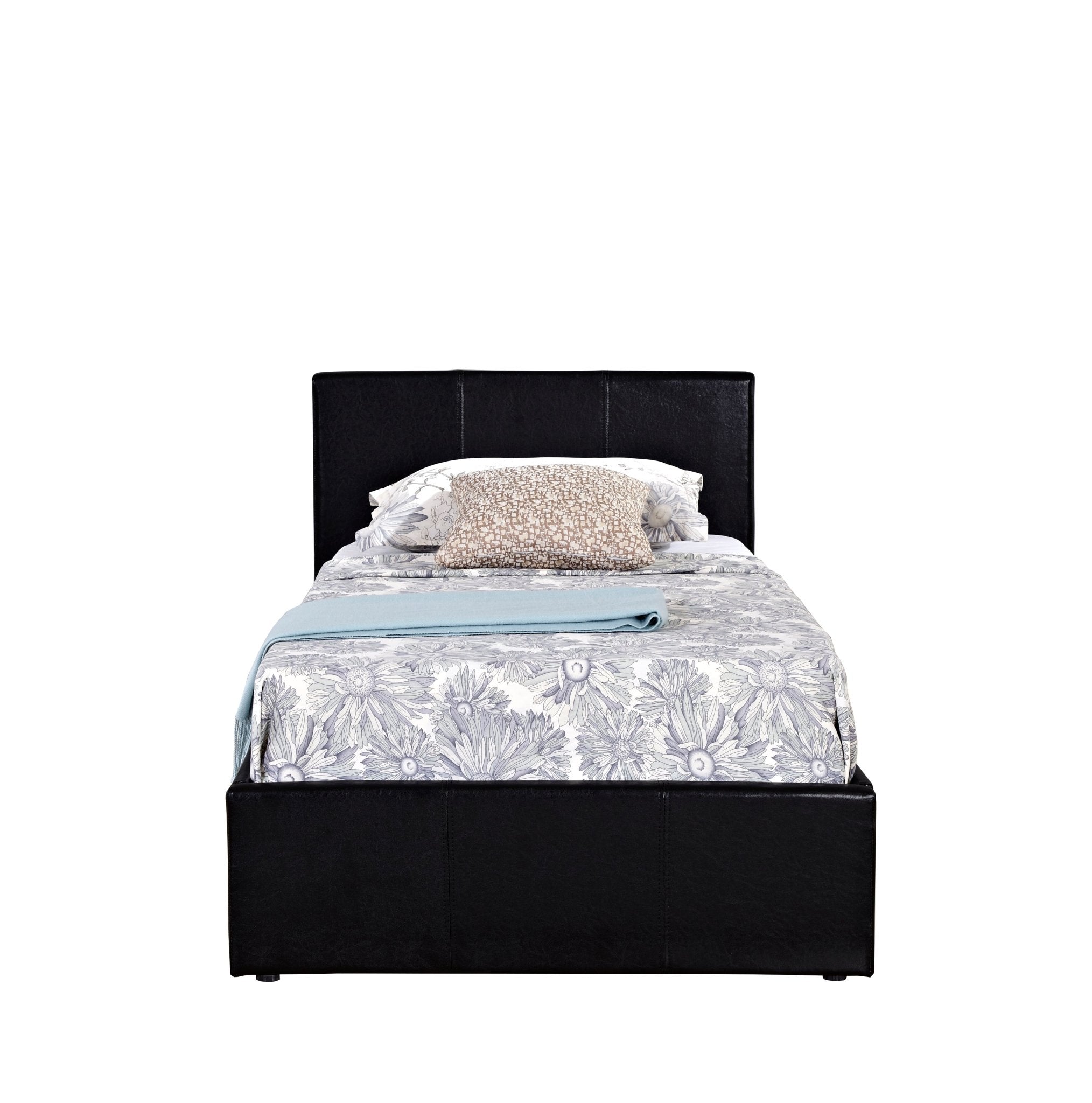 Berlin Single Ottoman Bed - Black - Bedzy UK modern and affordable home furniture England