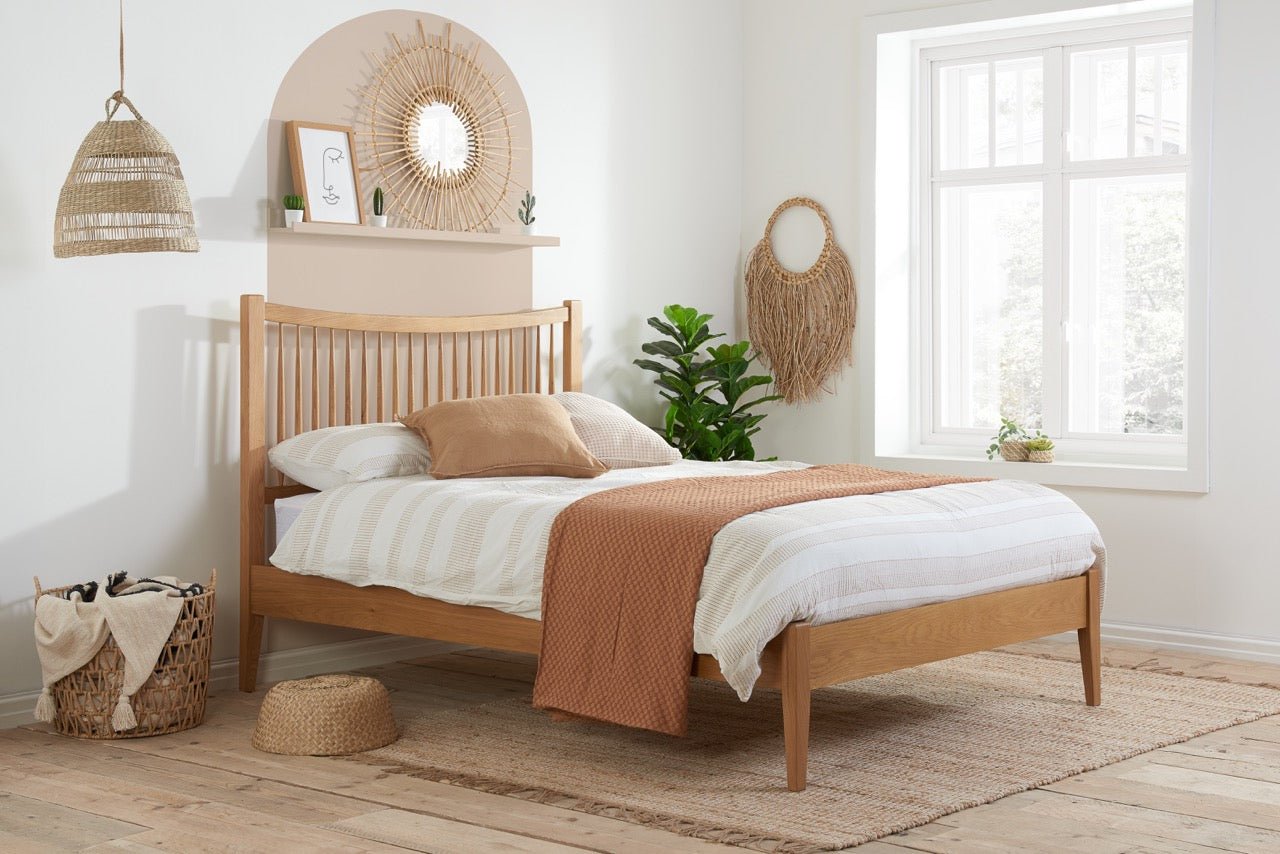 Berwick Double Bed Brown - Bedzy UK modern and affordable home furniture England