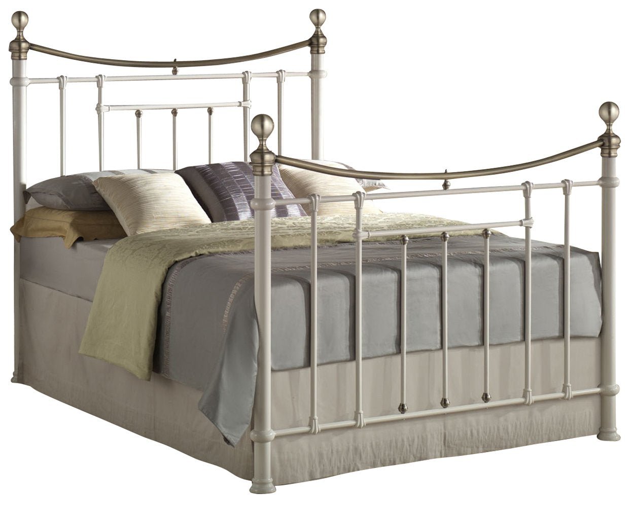 Bronte Double Bed White - Bedzy UK modern and affordable home furniture England