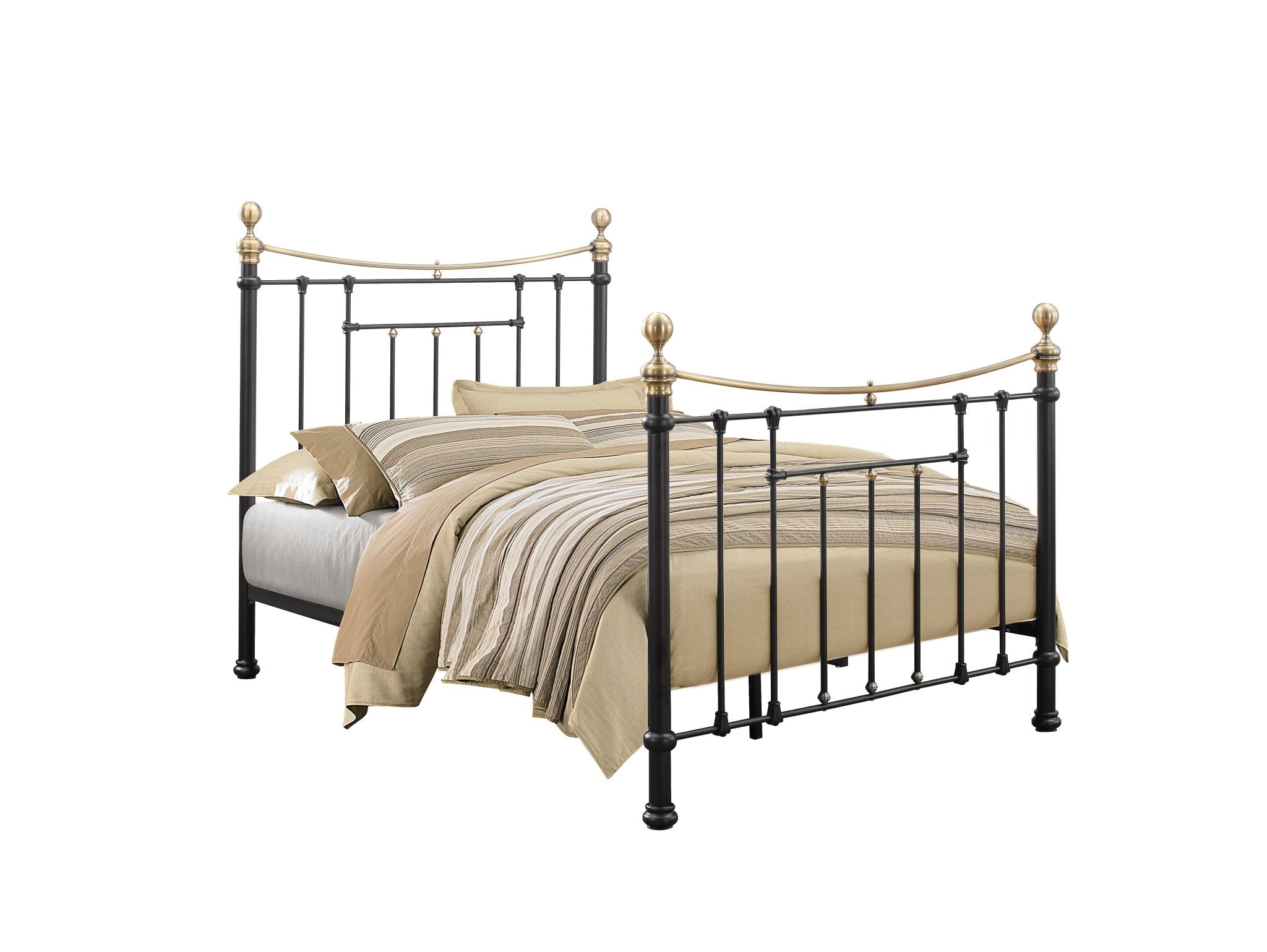 Bronte Double Bed Black - Bedzy UK modern and affordable home furniture England