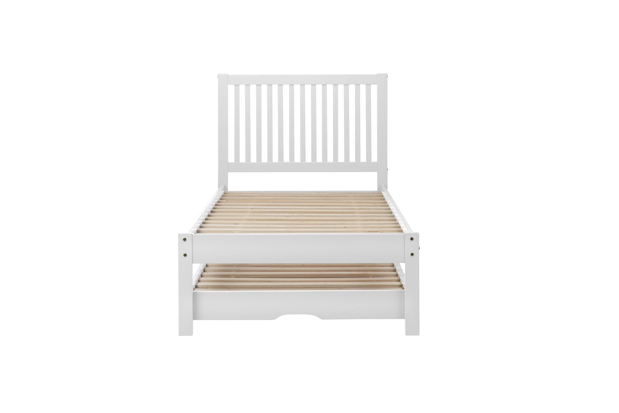 Buxton Trundle Bed - White - Bedzy UK modern and affordable home furniture England