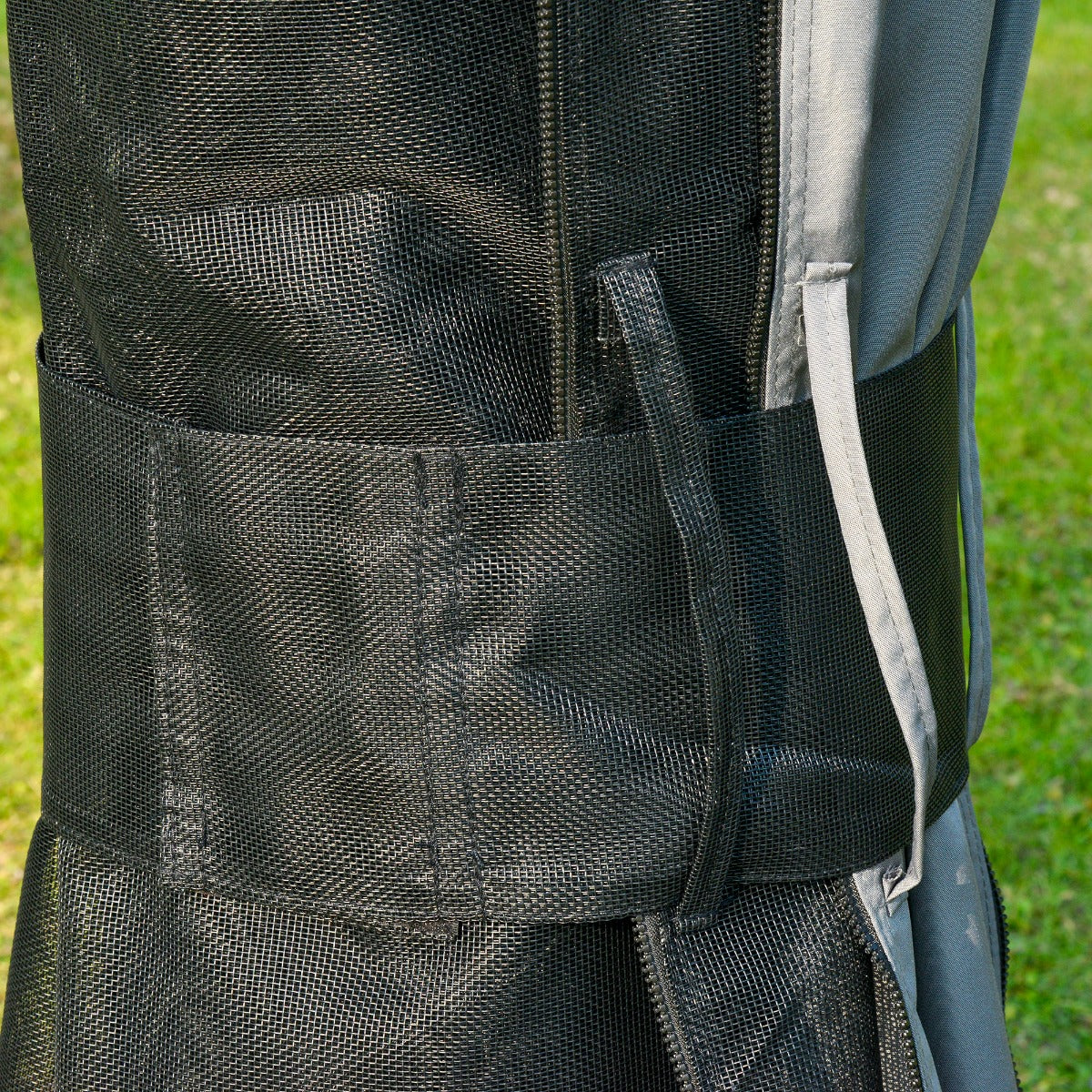 3.6 x 3(m) Hardtop Gazebo with UV Resistant Polycarbonate Roof & Aluminium Frame, Garden Pavilion with Mosquito Netting and Curtains