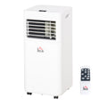 7000 BTU 4-in-1 Portable Mobile Air Conditioner with Remote, LED, Timer, Auto Shut Down - White