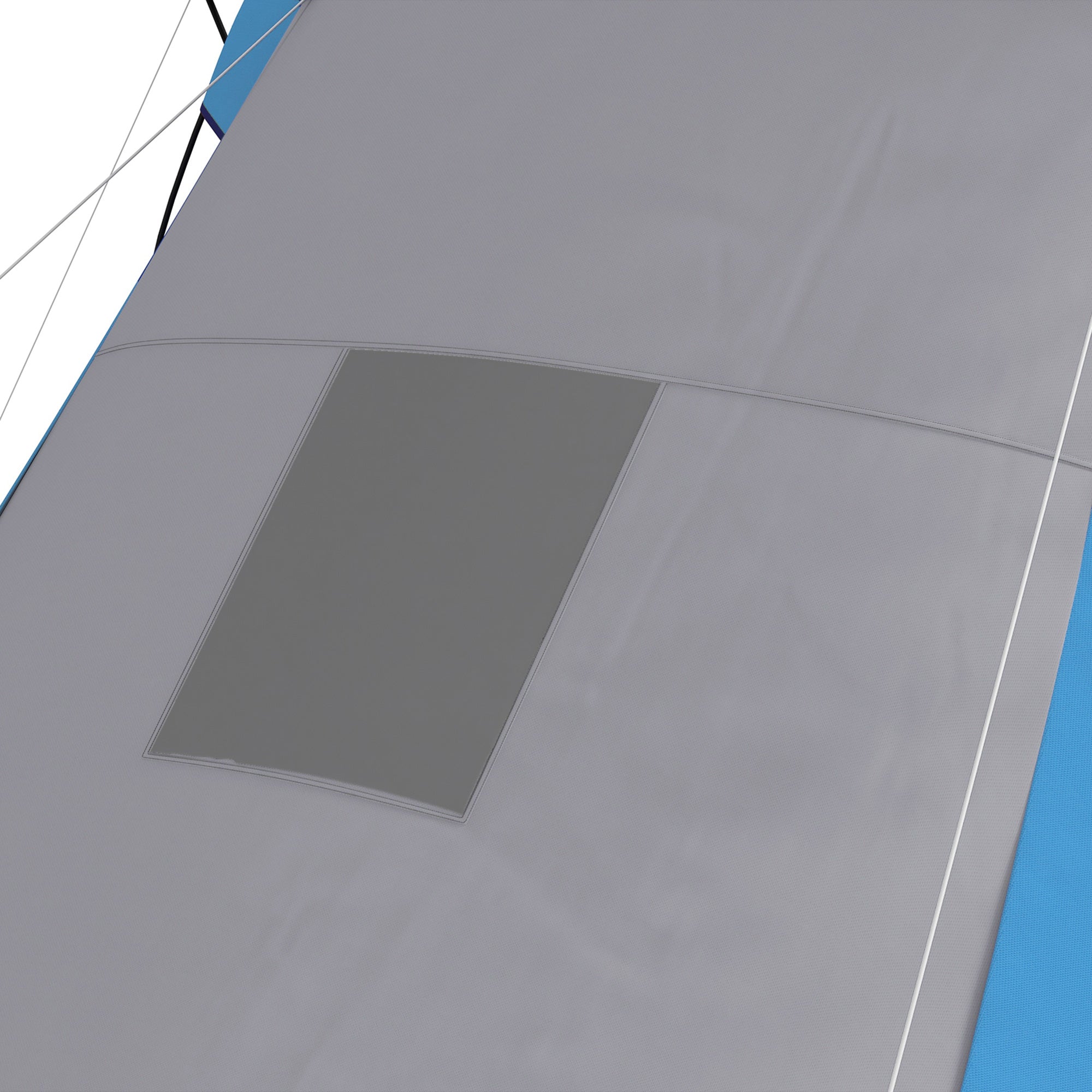 Large 4-6 Man Tunnel Camping Tent with 2 Bedrooms and Waterproof Blue