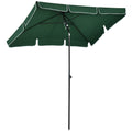 2 Metre Aluminium Patio Sun Umbrella with Tilt Mechanism - Green