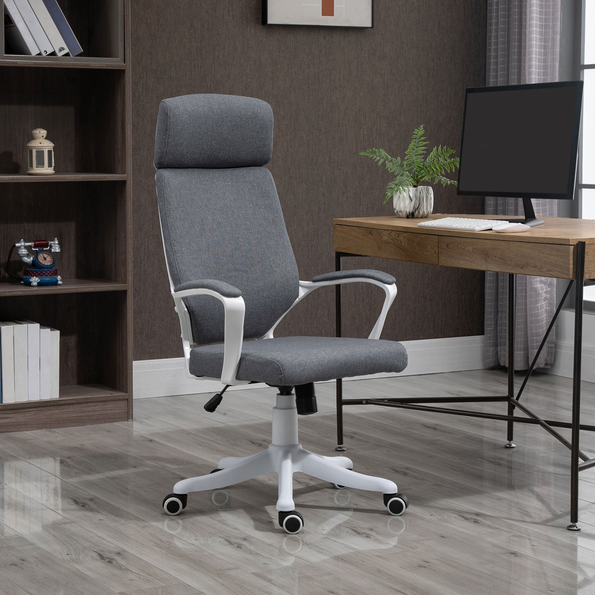 Office Chair High Back 360° Swivel Task Chair Ergonomic Desk Chair with Lumbar Back Support, Adjustable Height