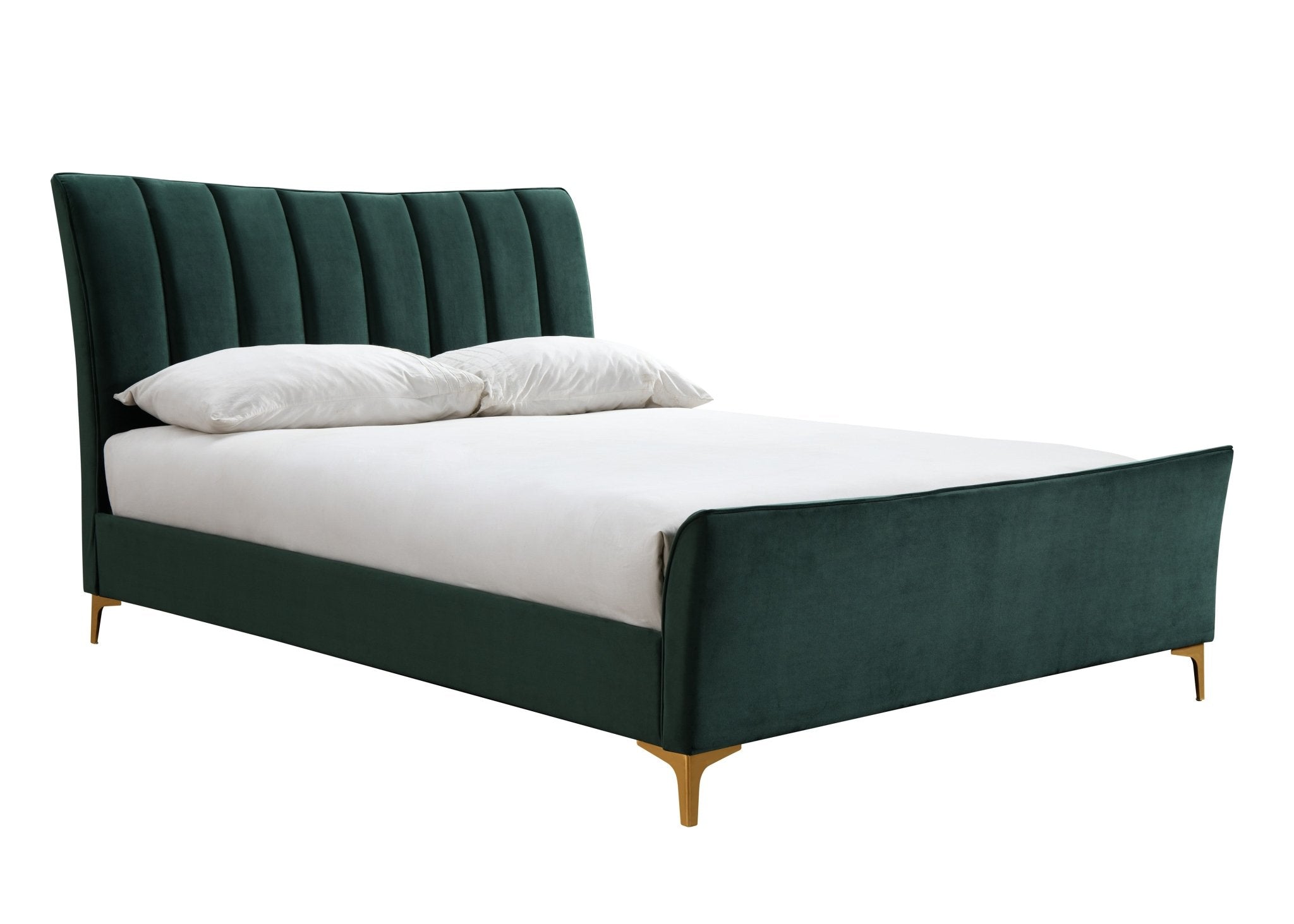 Clover Double Bed Green - Bedzy UK modern and affordable home furniture England