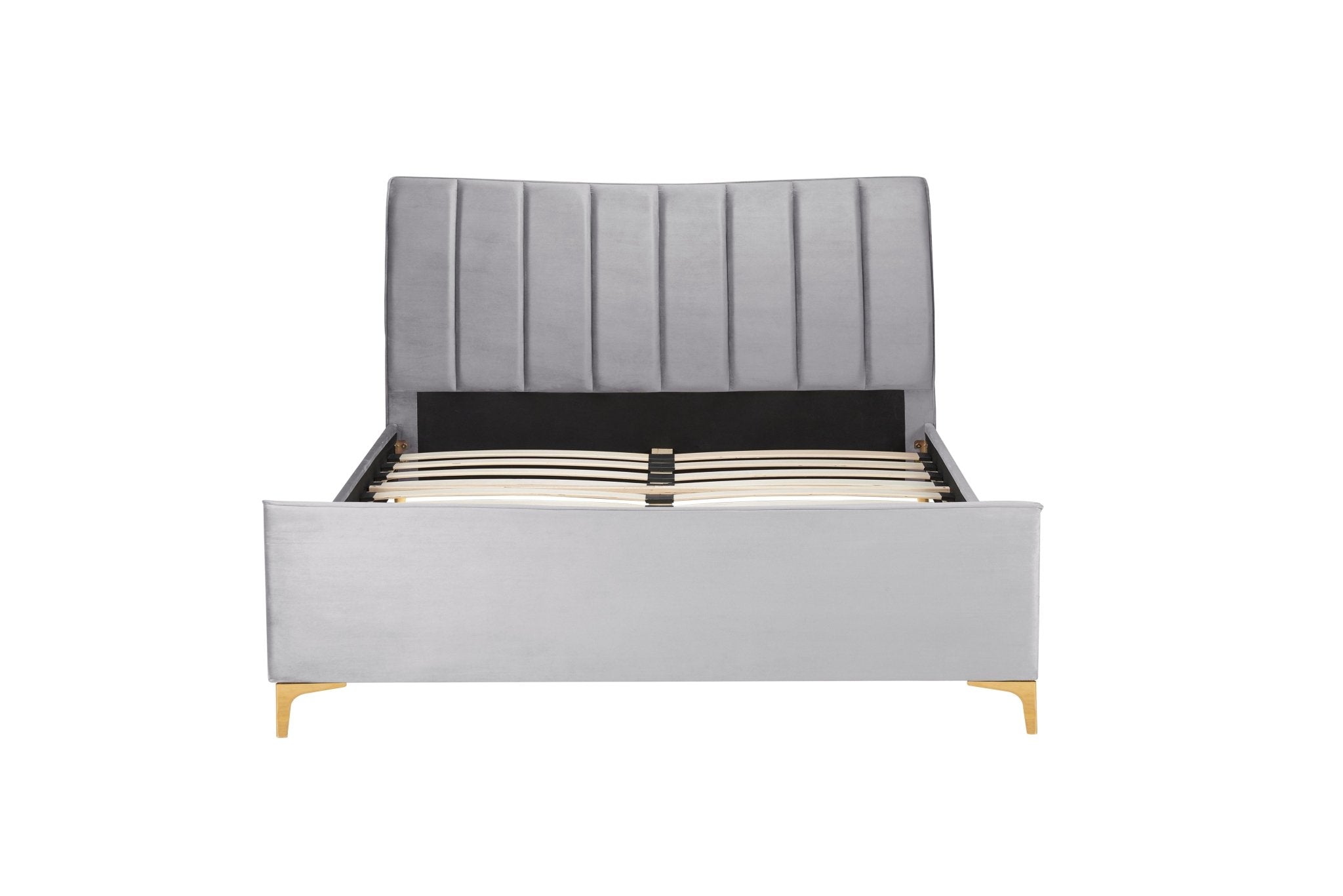 Clover Double Bed Grey - Bedzy UK modern and affordable home furniture England