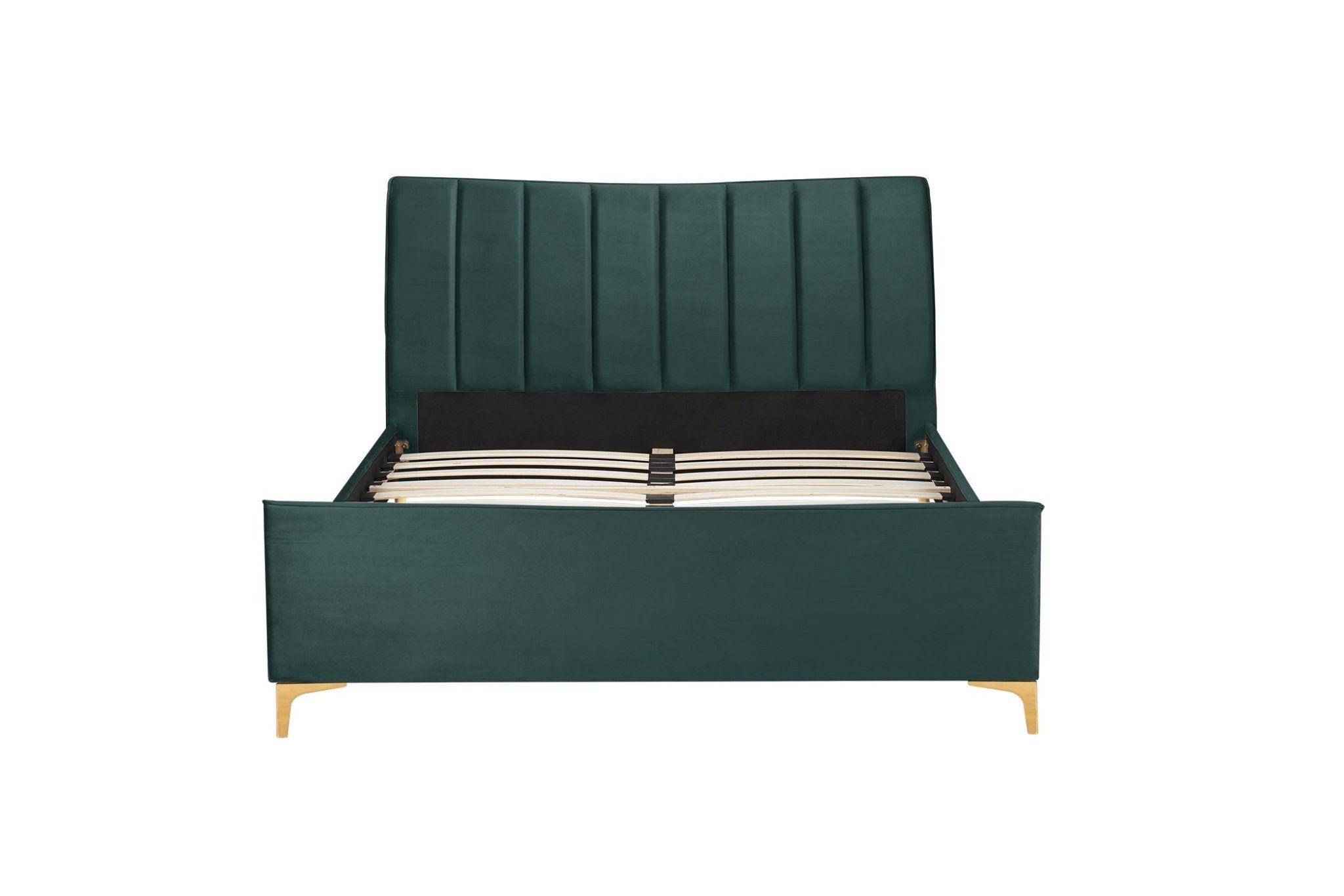 Clover Double Bed Green - Bedzy UK modern and affordable home furniture England