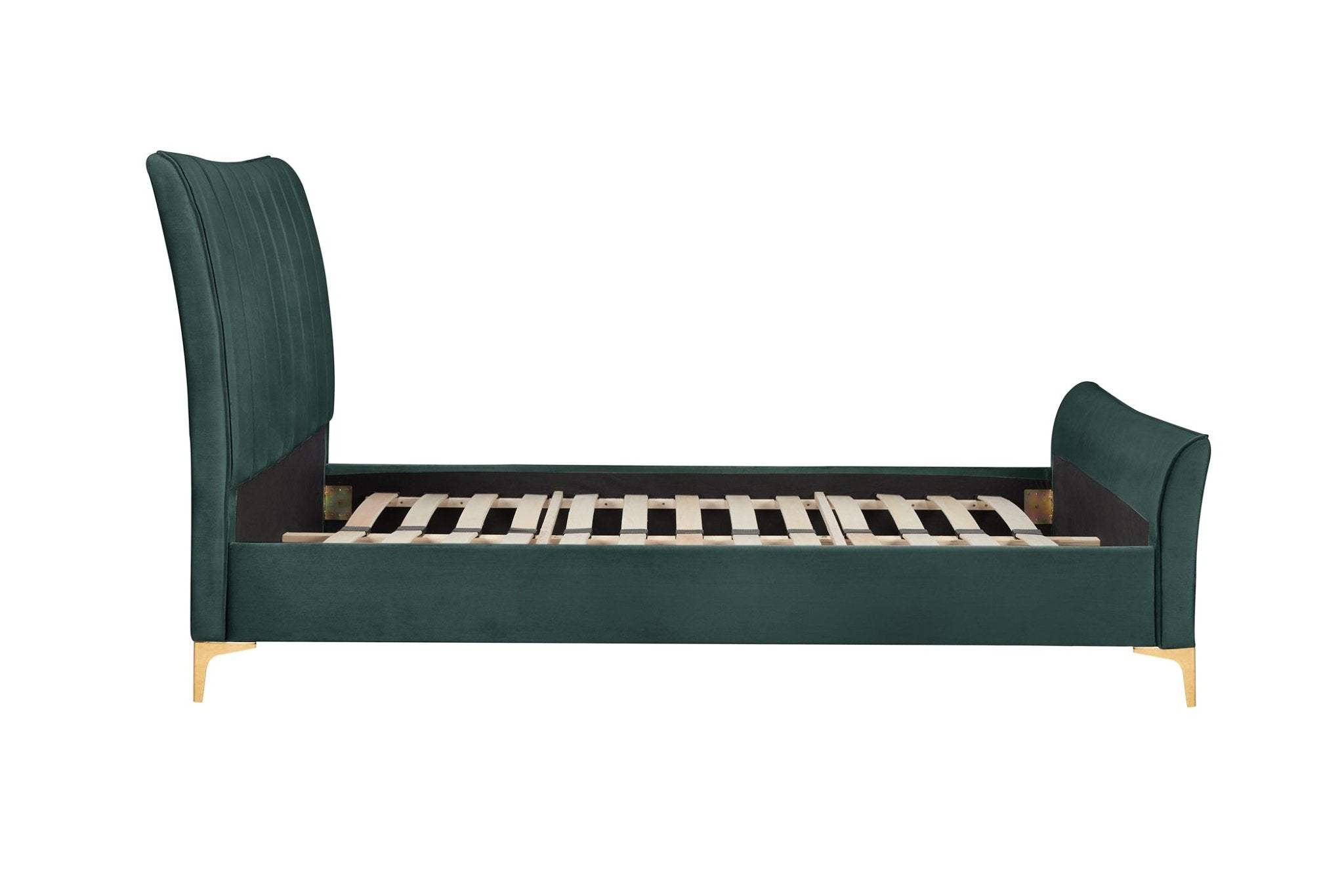 Clover Double Bed Green - Bedzy UK modern and affordable home furniture England