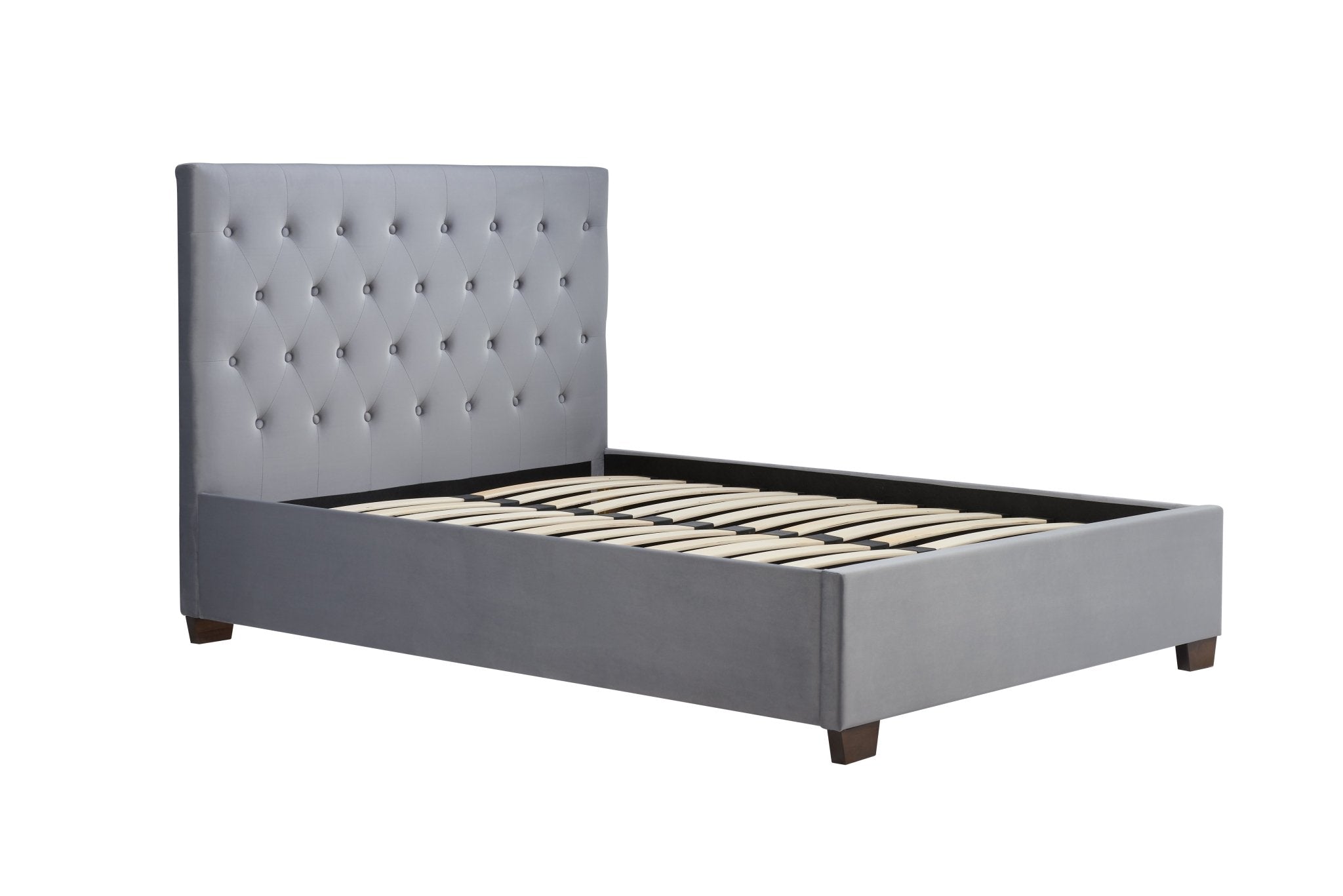 Cologne Double Bed Grey - Bedzy UK modern and affordable home furniture England